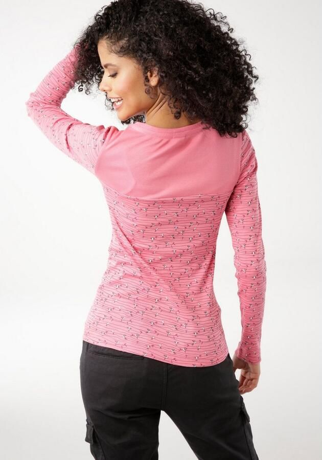 KangaROOS Shirt met lange mouwen Lange mouwen zeer figuurvolgend van katoen - Foto 6