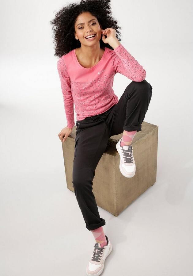 KangaROOS Shirt met lange mouwen Lange mouwen zeer figuurvolgend van katoen - Foto 8