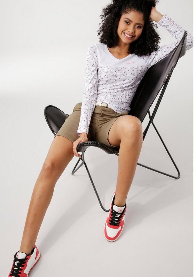 KangaROOS Shirt met lange mouwen Lange mouwen zeer figuurvolgend van katoen - Foto 5