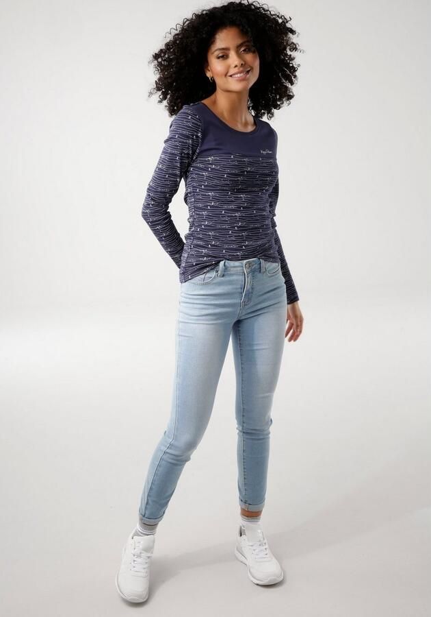 KangaROOS Shirt met lange mouwen Lange mouwen zeer figuurvolgend van katoen - Foto 6