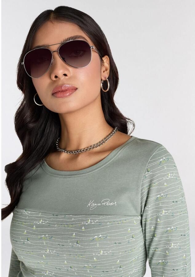 KangaROOS Shirt met lange mouwen Lange mouwen zeer figuurvolgend van katoen - Foto 3