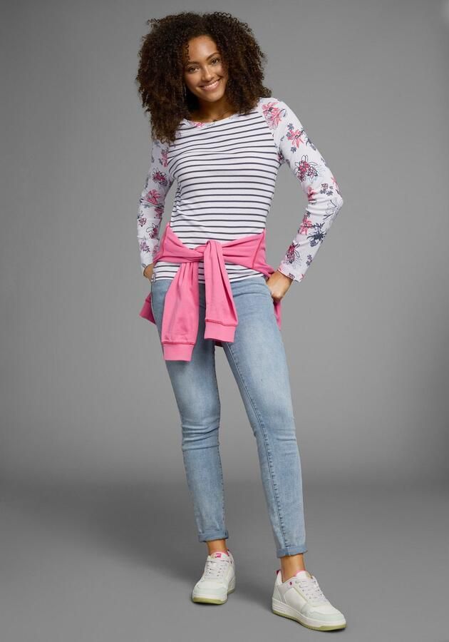 KangaROOS Shirt met lange mouwen Lange mouwen zeer figuurvolgend van katoen - Foto 8