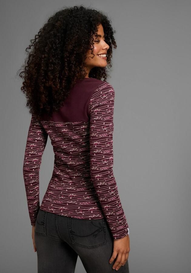 KangaROOS Shirt met lange mouwen Lange mouwen zeer figuurvolgend van katoen - Foto 3