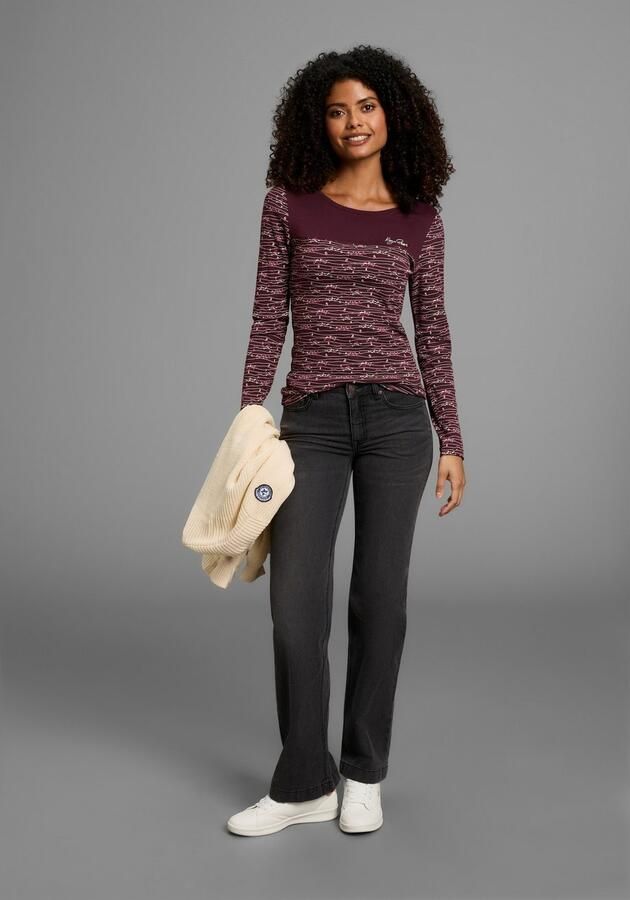 KangaROOS Shirt met lange mouwen Lange mouwen zeer figuurvolgend van katoen - Foto 4