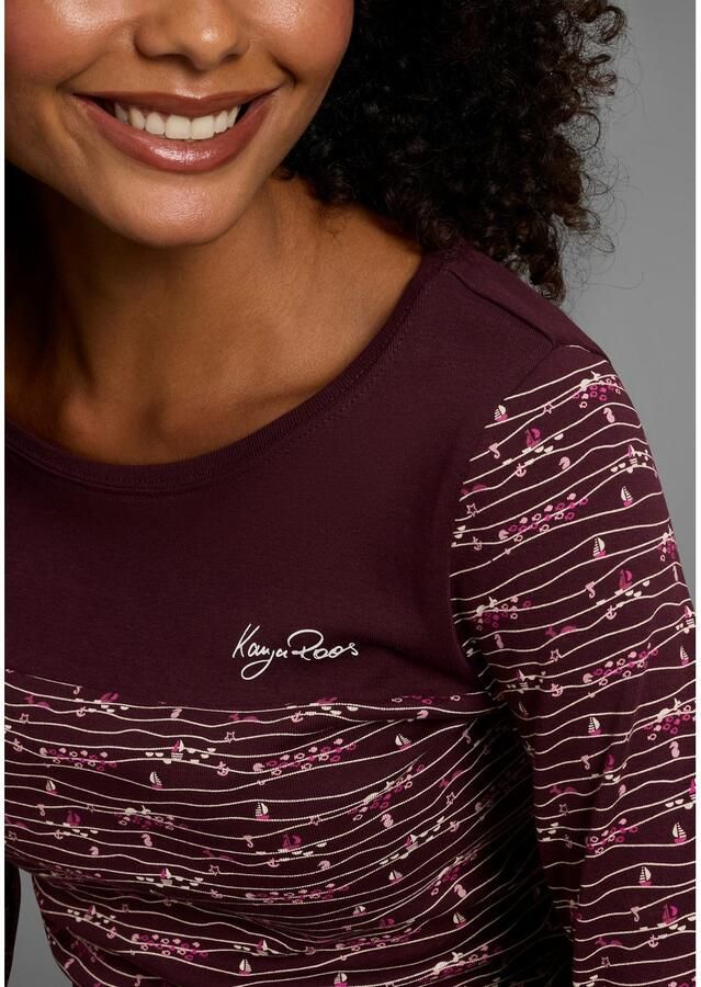 KangaROOS Shirt met lange mouwen Lange mouwen zeer figuurvolgend van katoen - Foto 2