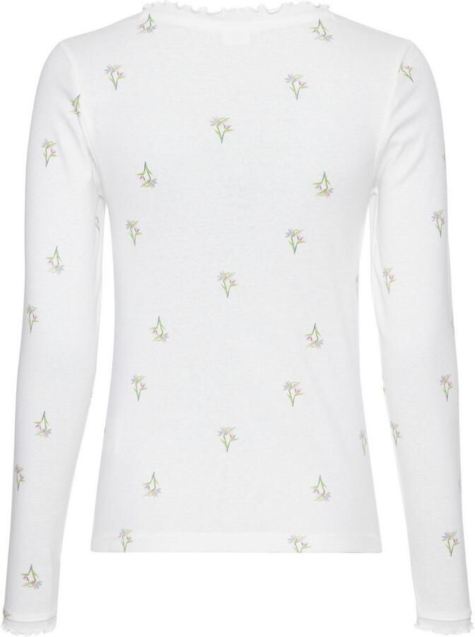 KangaROOS Shirt met lange mouwen met bloe print en knoopsluiting - Foto 2