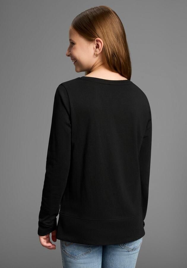 KangaROOS Shirt met lange mouwen Met coole colorblocking met logo en borduursel - Foto 4