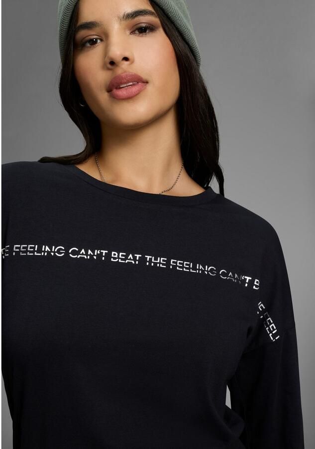 KangaROOS Shirt met lange mouwen met glanzende print - Foto 2