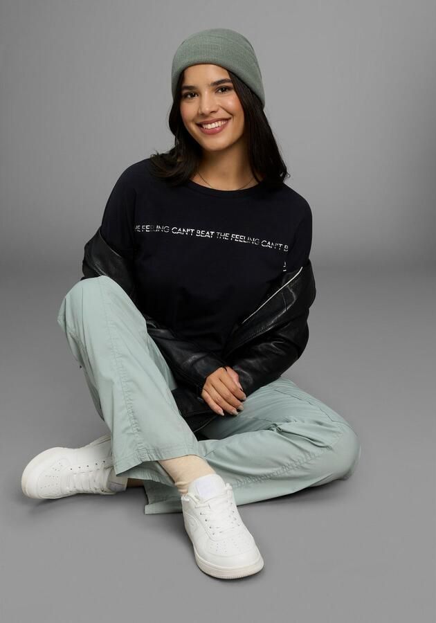 KangaROOS Shirt met lange mouwen met glanzende print - Foto 4