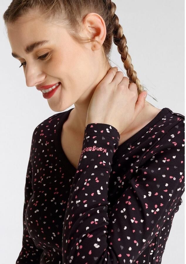 KangaROOS Shirt met lange mouwen met hanzeprint all-over (1-delig) - Foto 3