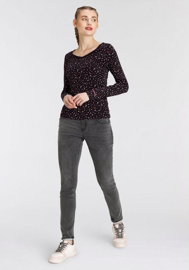 KangaROOS Shirt met lange mouwen met hanzeprint all-over (1-delig) - Foto 6