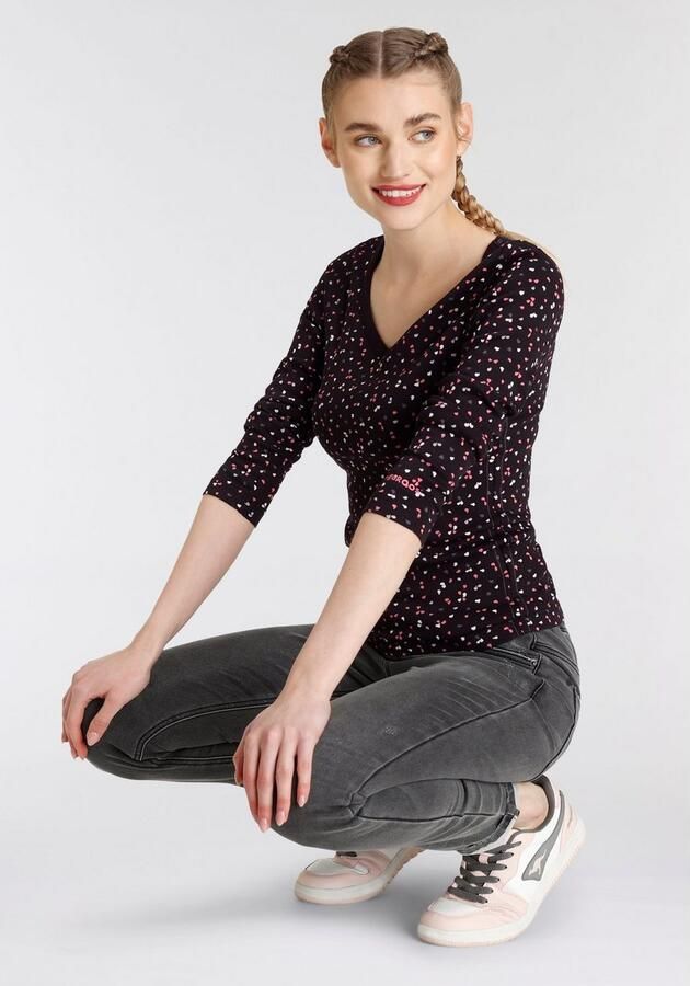 KangaROOS Shirt met lange mouwen met hanzeprint all-over (1-delig) - Foto 7