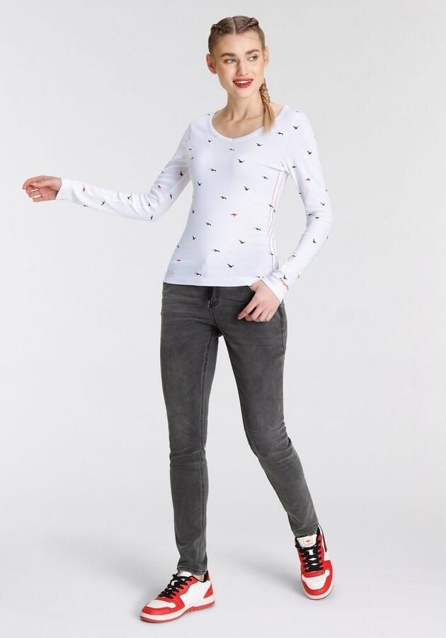 KangaROOS Shirt met lange mouwen met hanzeprint all-over (1-delig) - Foto 6