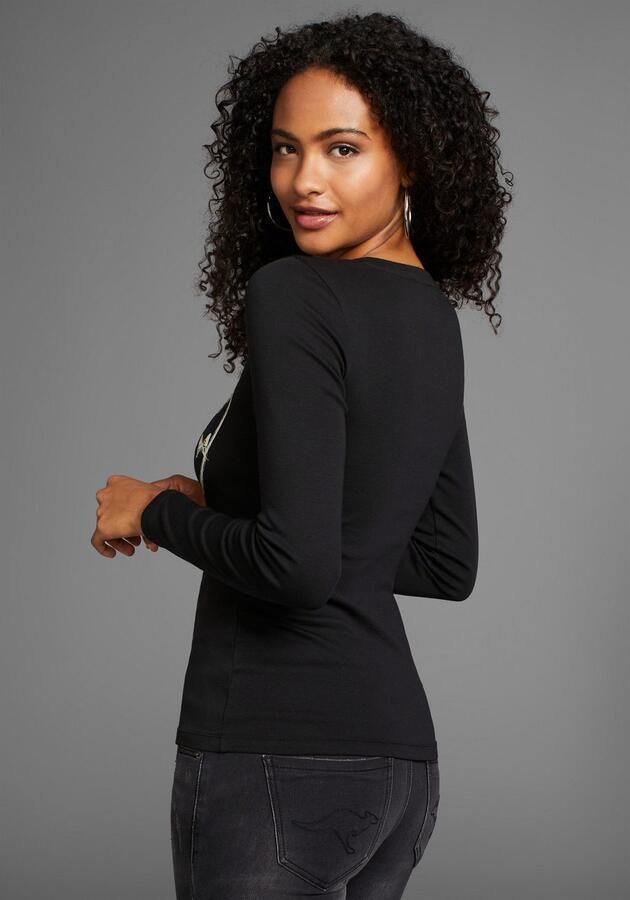 KangaROOS Shirt met lange mouwen met hartprint - Foto 6