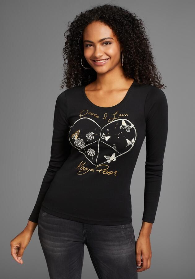 KangaROOS Shirt met lange mouwen met hartprint - Foto 5