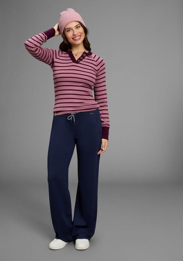 KangaROOS Shirt met lange mouwen met henley-halslijn en sierknopen - Foto 4