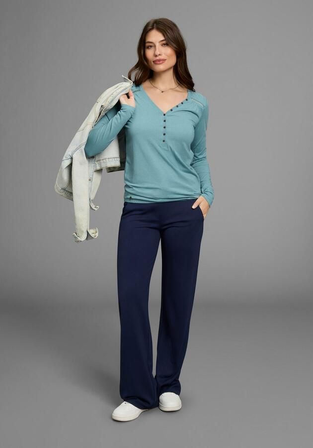 KangaROOS Shirt met lange mouwen met knoopsluiting en schattige details - Foto 7