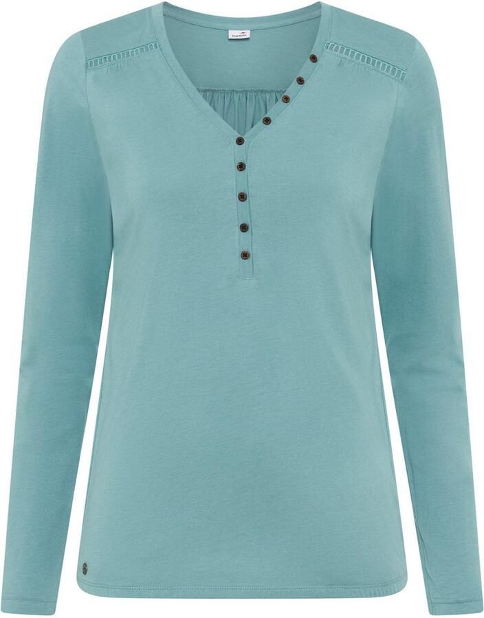 KangaROOS Shirt met lange mouwen met knoopsluiting en schattige details