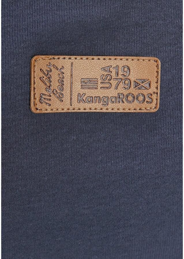 KangaROOS Shirt met lange mouwen met opgerolde mouwen zeer figuurvolgend van ribstof - Foto 2