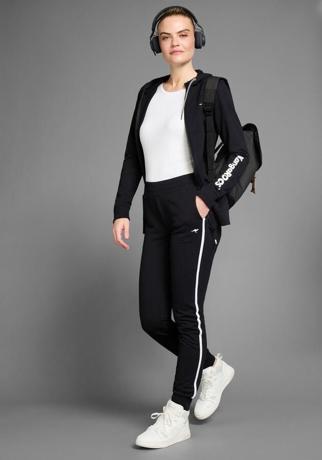 KangaROOS Shirt met lange mouwen met opgerolde mouwen zeer figuurvolgend van ribstof - Foto 4