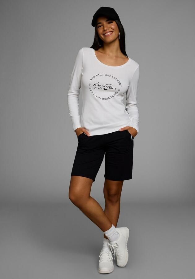 KangaROOS Shirt met lange mouwen met print en effen (2-delig Set van 2) - Foto 4