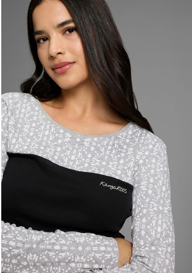 KangaROOS Shirt met lange mouwen met print