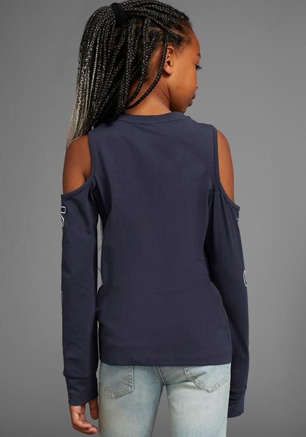 KangaROOS Shirt met lange mouwen Shirt cut-out met modieuze uitsparing bij de schouders - Foto 4