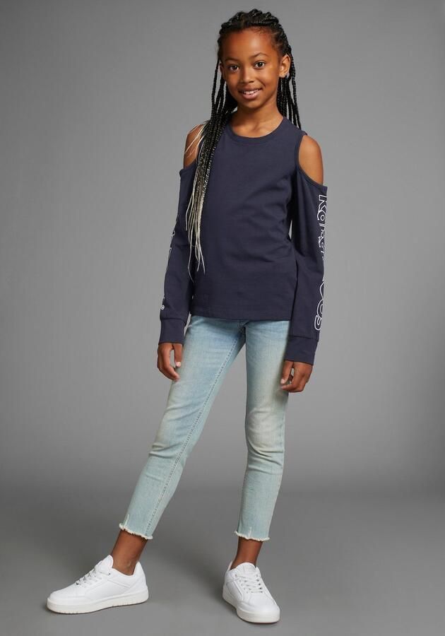 KangaROOS Shirt met lange mouwen Shirt cut-out met modieuze uitsparing bij de schouders - Foto 5