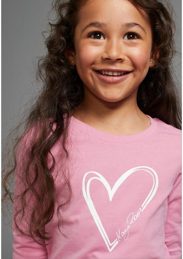 KangaROOS Shirt met lange mouwen Voor kleine meisjes schattige logo-opdruk - Foto 3