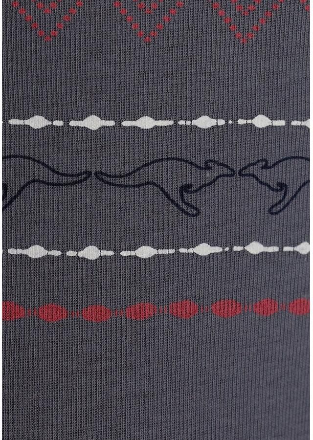 KangaROOS Shirt met lange mouwen zeer figuurvolgende pasvorm met zigzagpatroon van 100% katoen - Foto 3