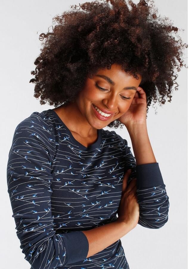 KangaROOS Shirt met lange mouwen zeer figuurvolgende pasvorm ronde hals van 100% katoen - Foto 3