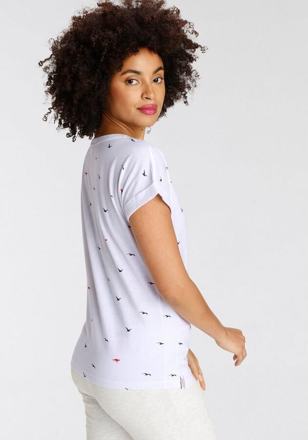 KangaROOS Shirt met print korte mouwen figuurvolgend met print met ronde hals - Foto 5