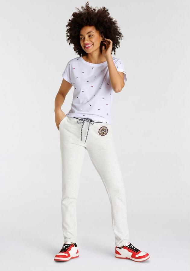 KangaROOS Shirt met print korte mouwen figuurvolgend met print met ronde hals - Foto 6