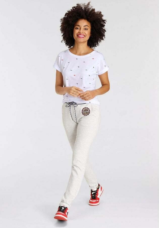 KangaROOS Shirt met print korte mouwen figuurvolgend met print met ronde hals - Foto 7