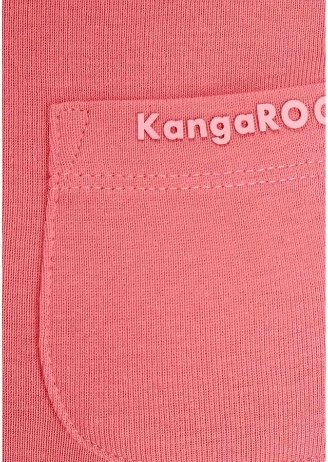 KangaROOS Shirt met V-hals Korte mouwen figuurvolgende snit van katoen in 2-pack (Set van 2) - Foto 4