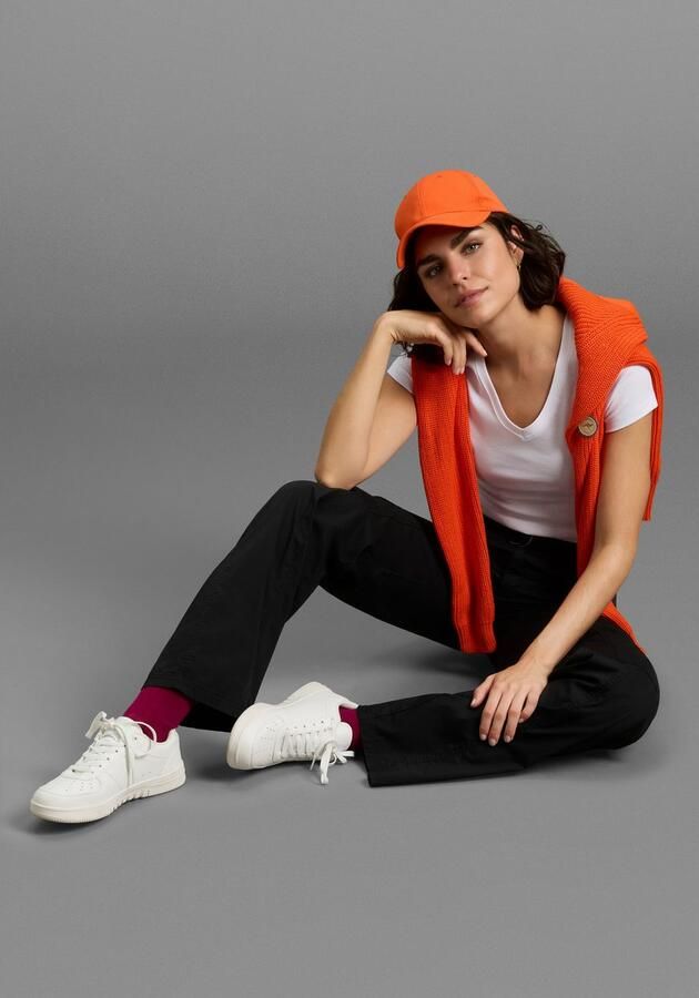 KangaROOS Shirt met V-hals Korte mouwen figuurvolgende snit van katoen in 2-pack (Set van 2) - Foto 6