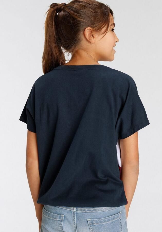 KangaROOS Shirt met vleermuismouwen korte mouwen wijd gesneden met vrolijke druk - Foto 4