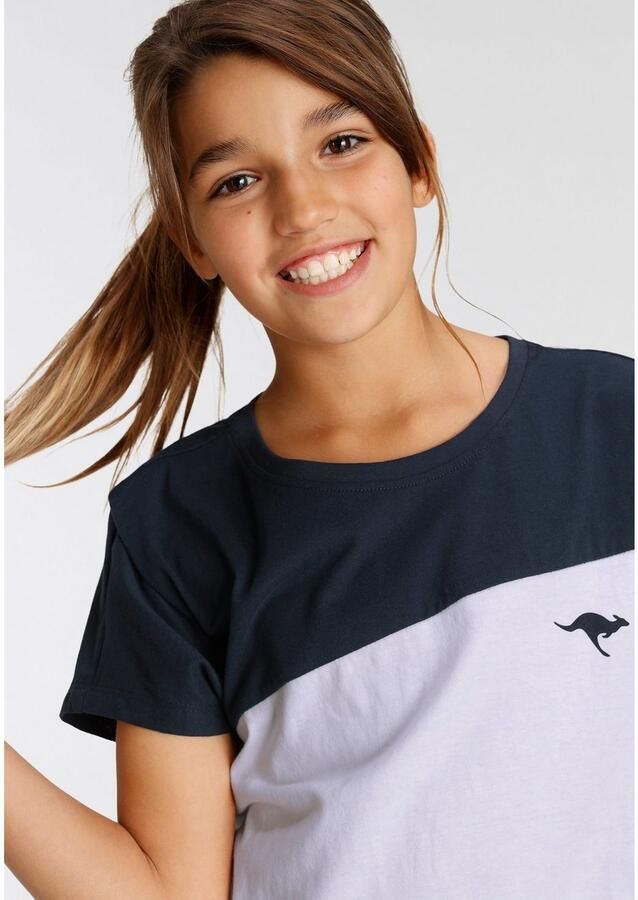 KangaROOS Shirt met vleermuismouwen korte mouwen wijd gesneden met vrolijke druk - Foto 2