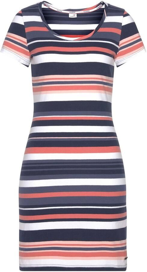 KangaROOS Shirtjurk sportieve jersey jurk korte snit met streepdessin - Foto 7