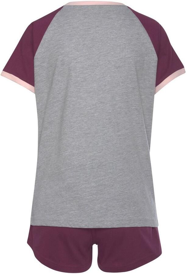 KangaROOS Shortama met contrastkleurige raglanmouwen (2-delig 1 stuk) - Foto 3