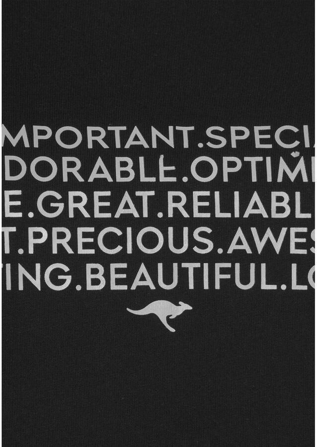 KangaROOS Shortama met slogan-frontprint (2-delig 1 stuk)