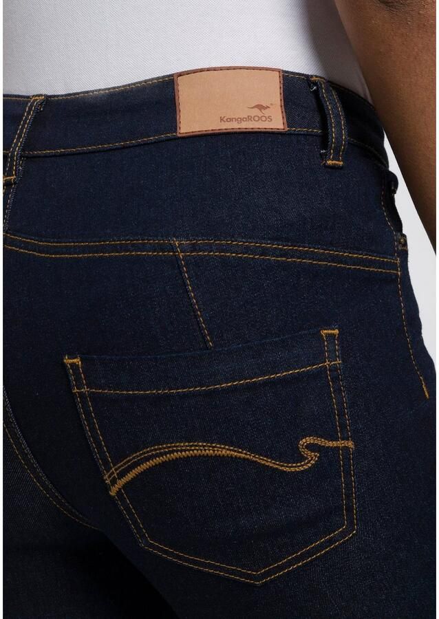 KangaROOS Slim fit jeans CROPPED HIGH WAIST SLIM FIT smalle pasvorm skinny jeans trendy used-wassing