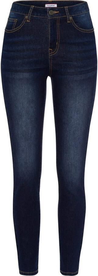 KangaROOS Slim fit jeans CROPPED HIGH WAIST SLIM FIT smalle pasvorm skinny jeans trendy used-wassing - Foto 7