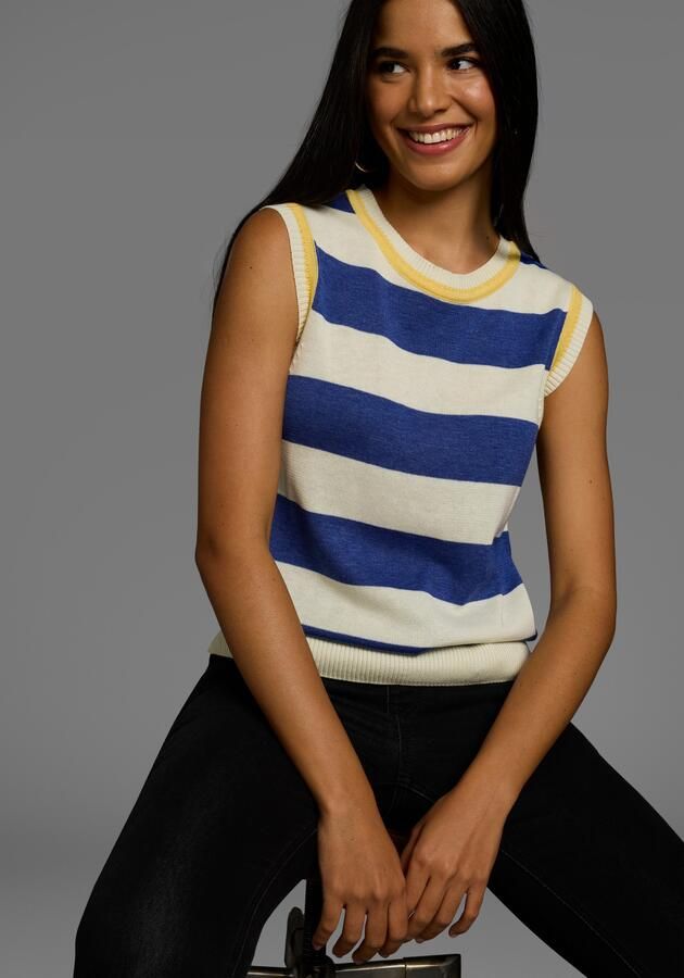 KangaROOS Slip-over met blokstrepen en knoopsluiting - Foto 7