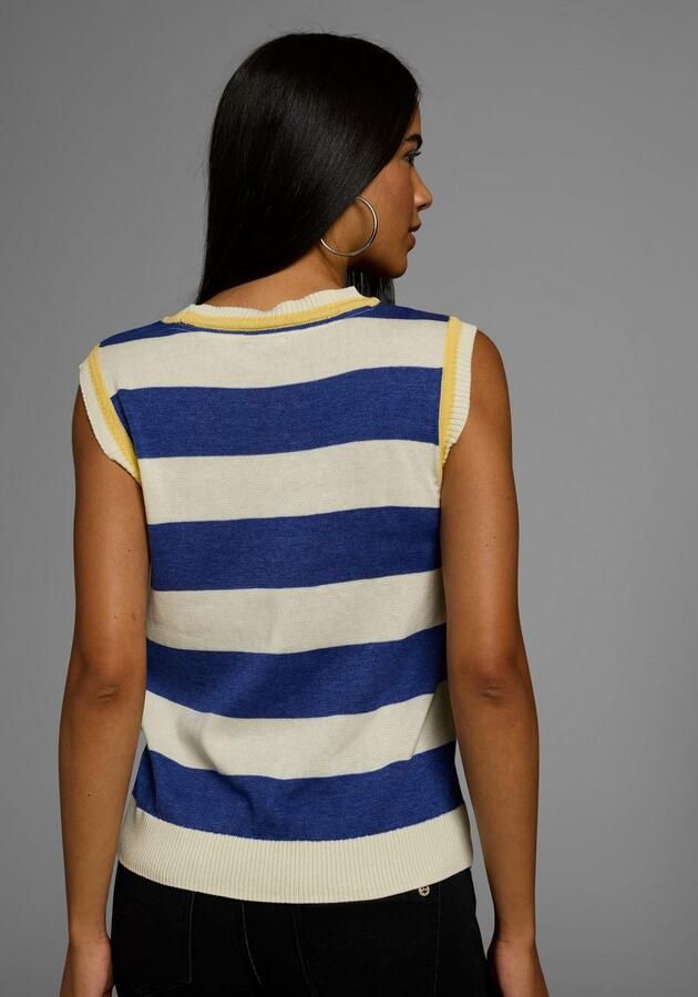 KangaROOS Slip-over met blokstrepen en knoopsluiting - Foto 2