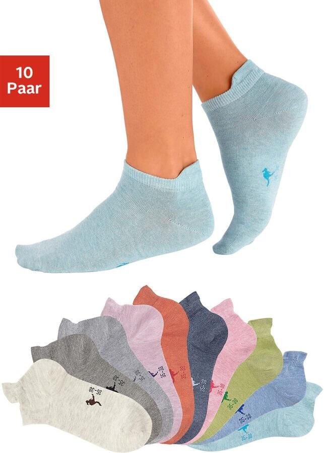 KangaROOS Sneakersokken met verlengd boord aan de achterkant (set 10 paar) - Foto 3