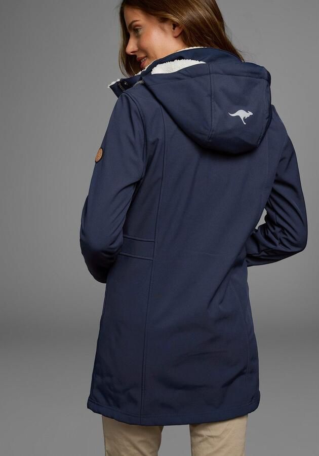 KangaROOS Softshell-jack figuurvolgende pasvorm normale snit met afneembare capuchon - Foto 13