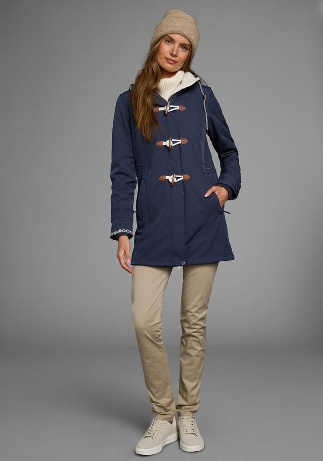 KangaROOS Softshell-jack figuurvolgende pasvorm normale snit met afneembare capuchon - Foto 6