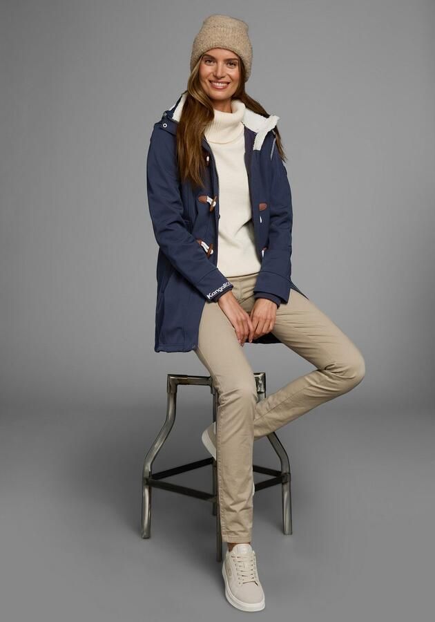 KangaROOS Softshell-jack figuurvolgende pasvorm normale snit met afneembare capuchon - Foto 7