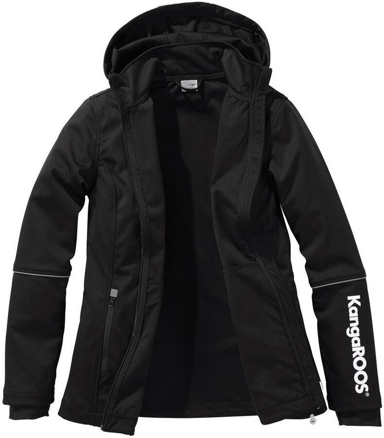 KangaROOS Softshell-jack van softshell-materiaal figuurflatteus snit grote maten